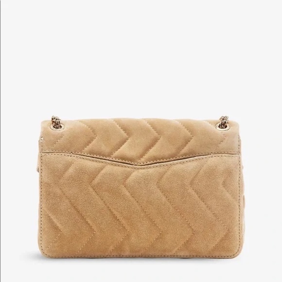 YZA quilted suede shoulder bag - Picture 3 of 10